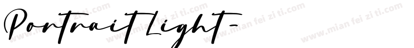 Portrait Light字体转换
